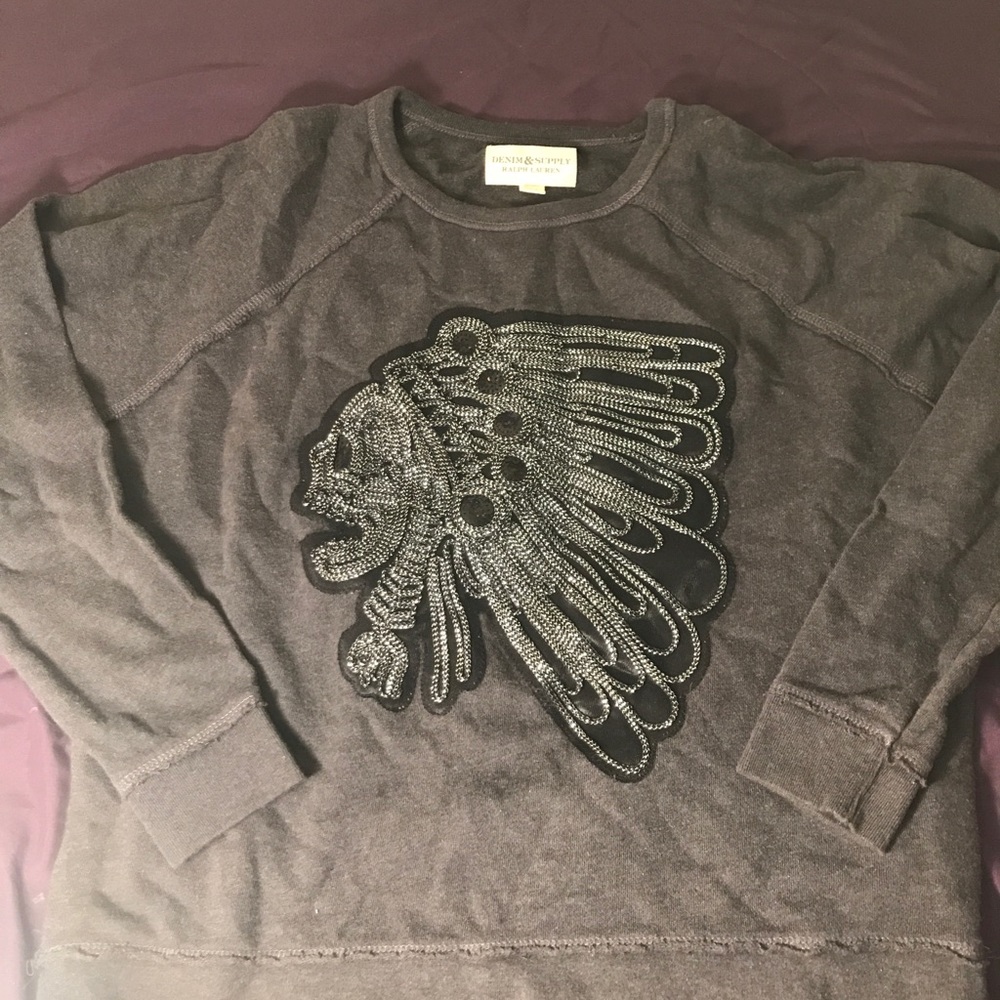 RL Denim and Supply Indian Skull Sweater