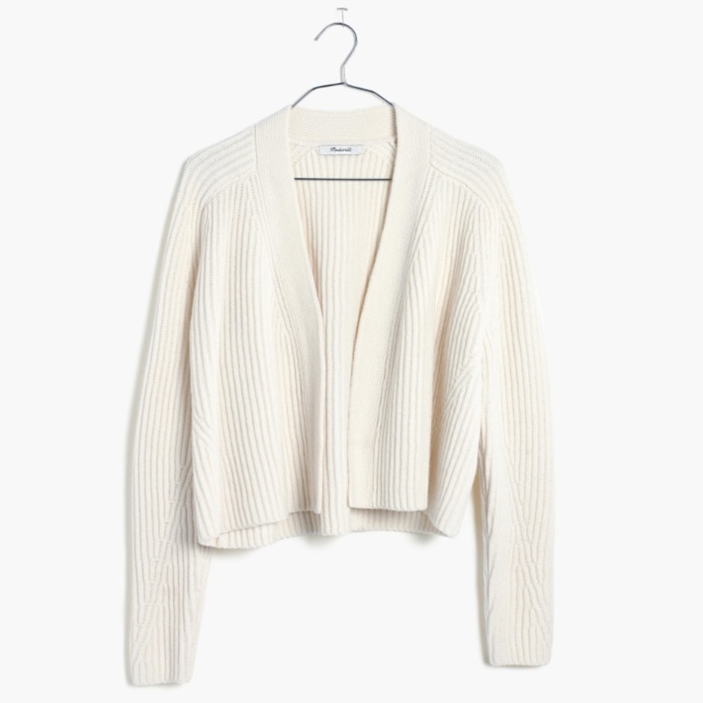 NWOT Madewell Crop Cardigan Sweater