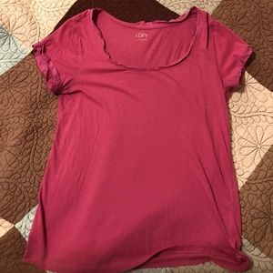 Cute ribbon trim Loft top