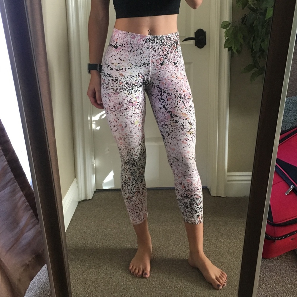 Nike paint splatter leggings