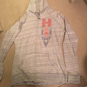 Harley Davidson zip down sweatshirt