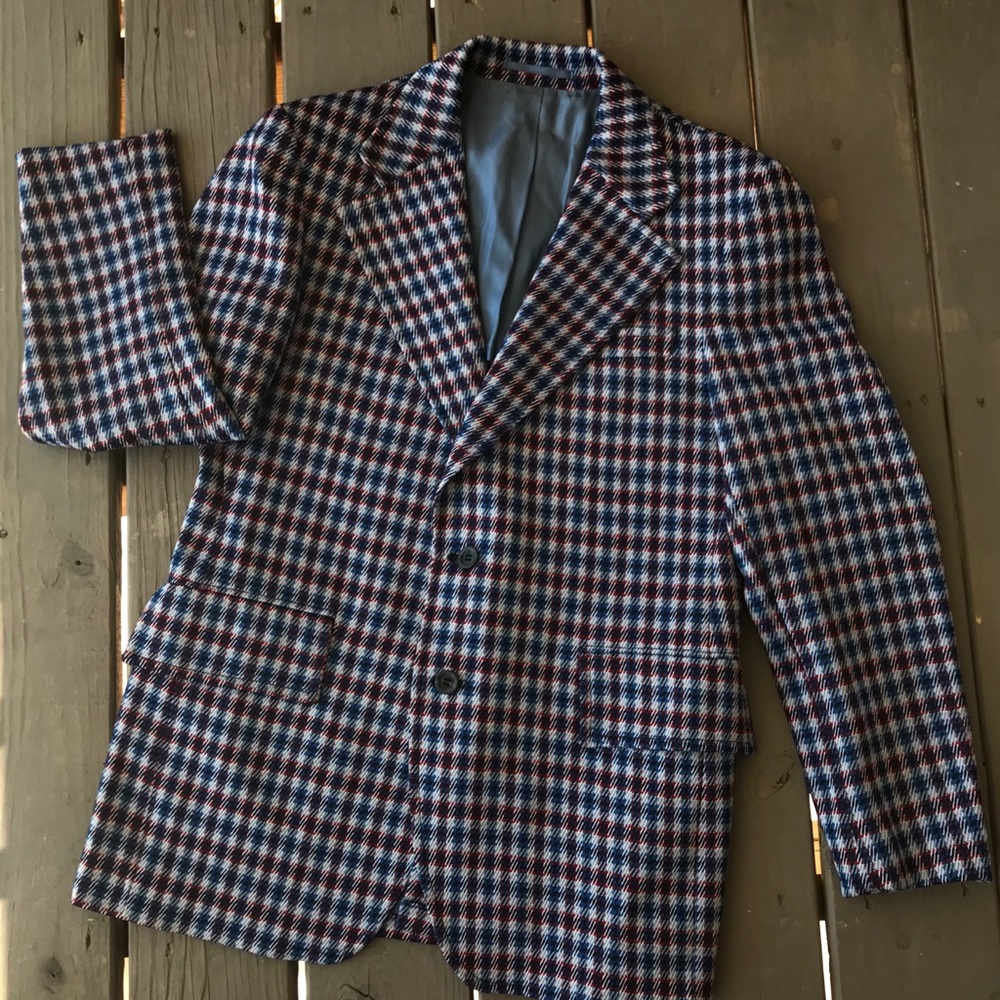 Vintage Houndstooth Men’s Blazer