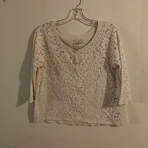 Hollister lace top