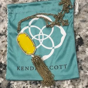 Kendra Scott Yellow Rayne Necklace