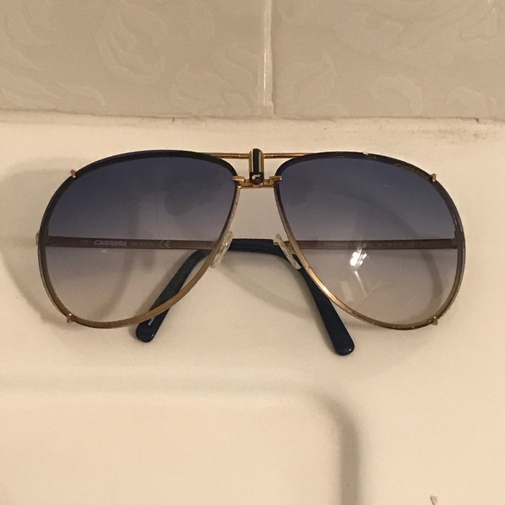 Carrera Exchange 3/S Aviators - Blue w/ Gold frame
