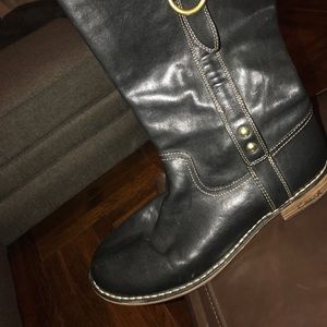 Coach leather boots