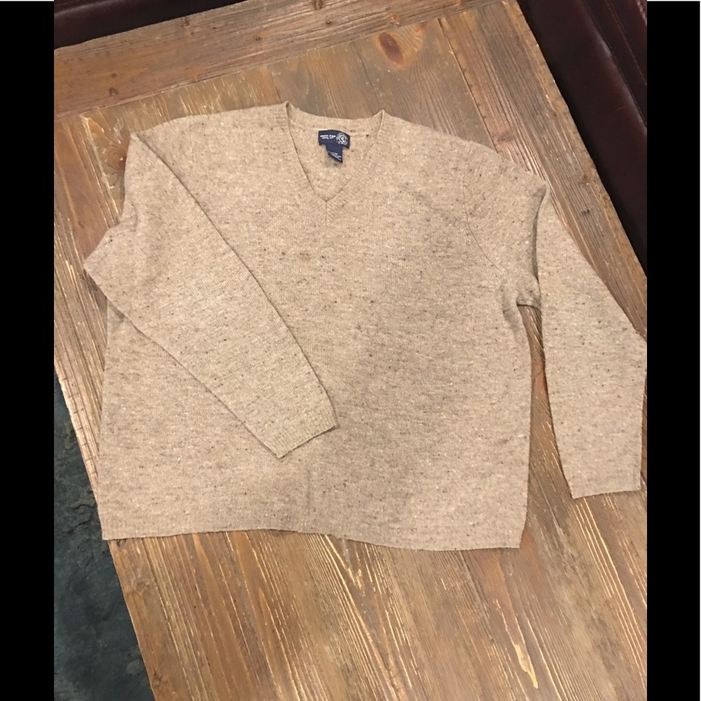 Venezia V-neck Light Brown Sweater
