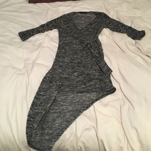 Cute 3/4 sleeve wrap dress