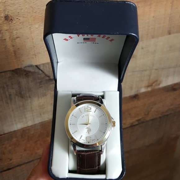 us polo leather watches