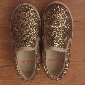 Crew Cuts Girls Slide Glitter Sneakers