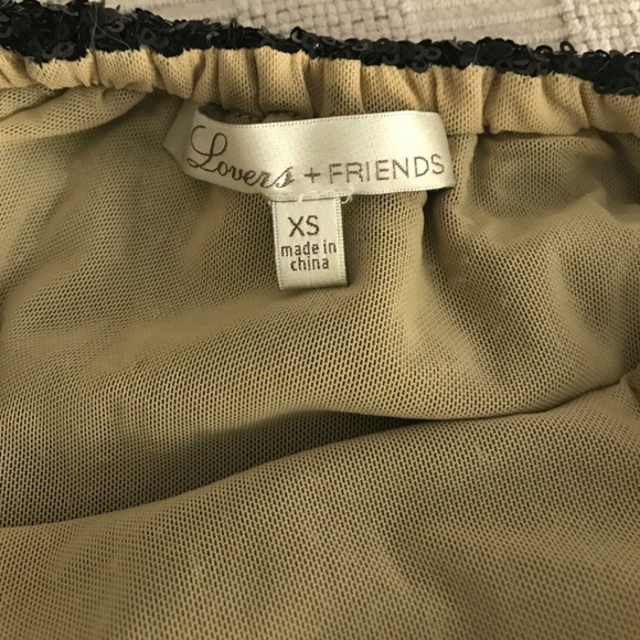 Lovers + Friends Black Sequin Bodycon Dress - Picture 4 of 4