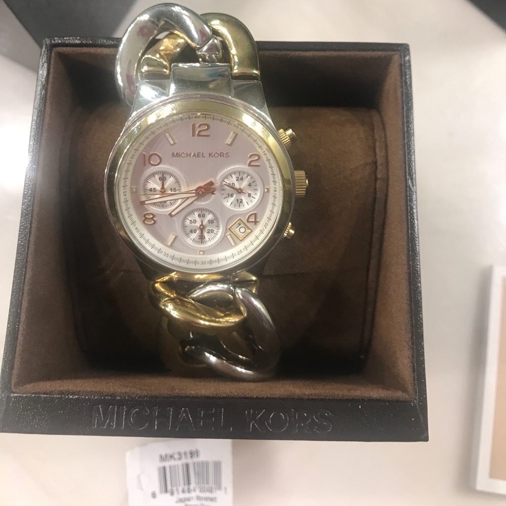 Michael Kors two toned bracelet watch