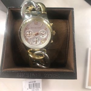 Michael Kors two toned bracelet watch