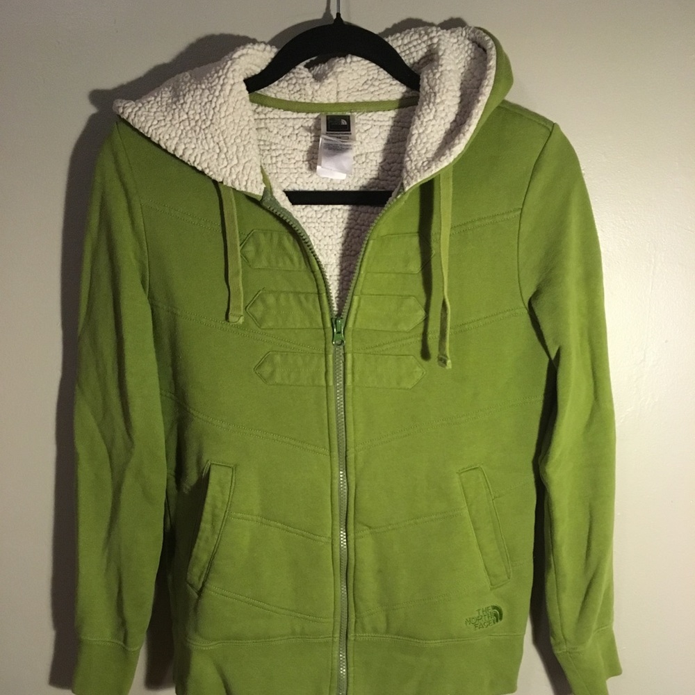 North face shearling Hoodie