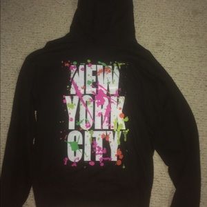 New York splatter paint design sweatshirt/hoodie