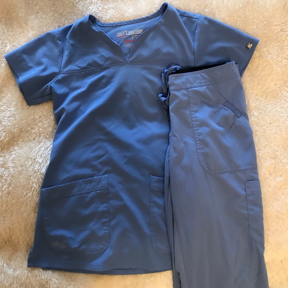 Light blue Greys Anatomy scrubs size small