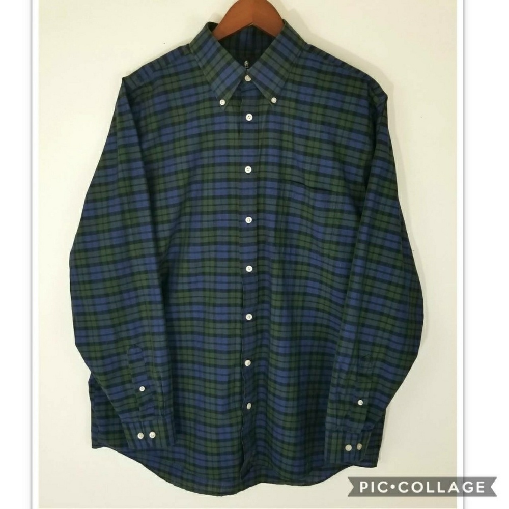 Stafford Regular Fit Long Sleeve Plaid Shirt