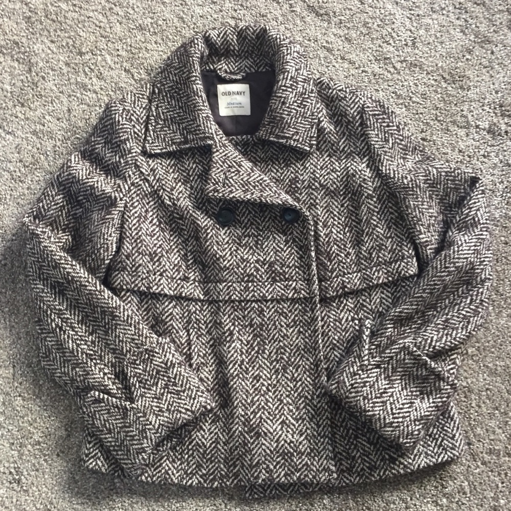 Old Navy Tweed Pea Coat