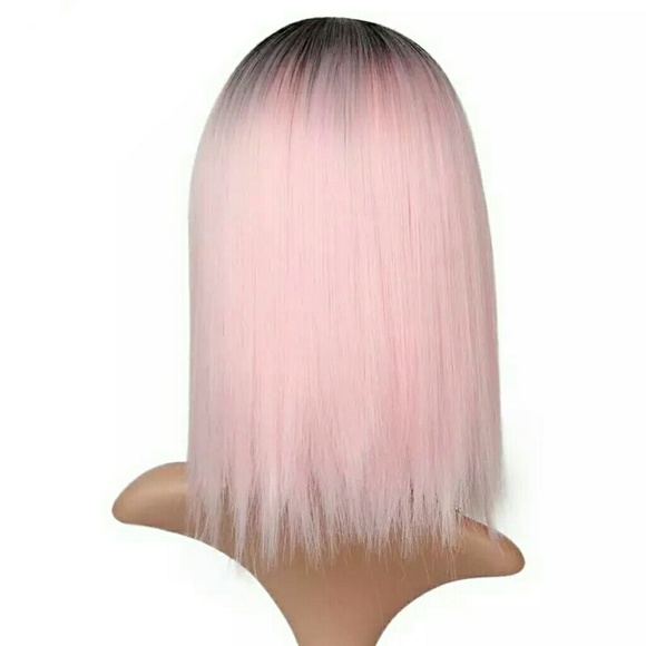 SOLD........Pink Straight Ombre Wig - Picture 2 of 3