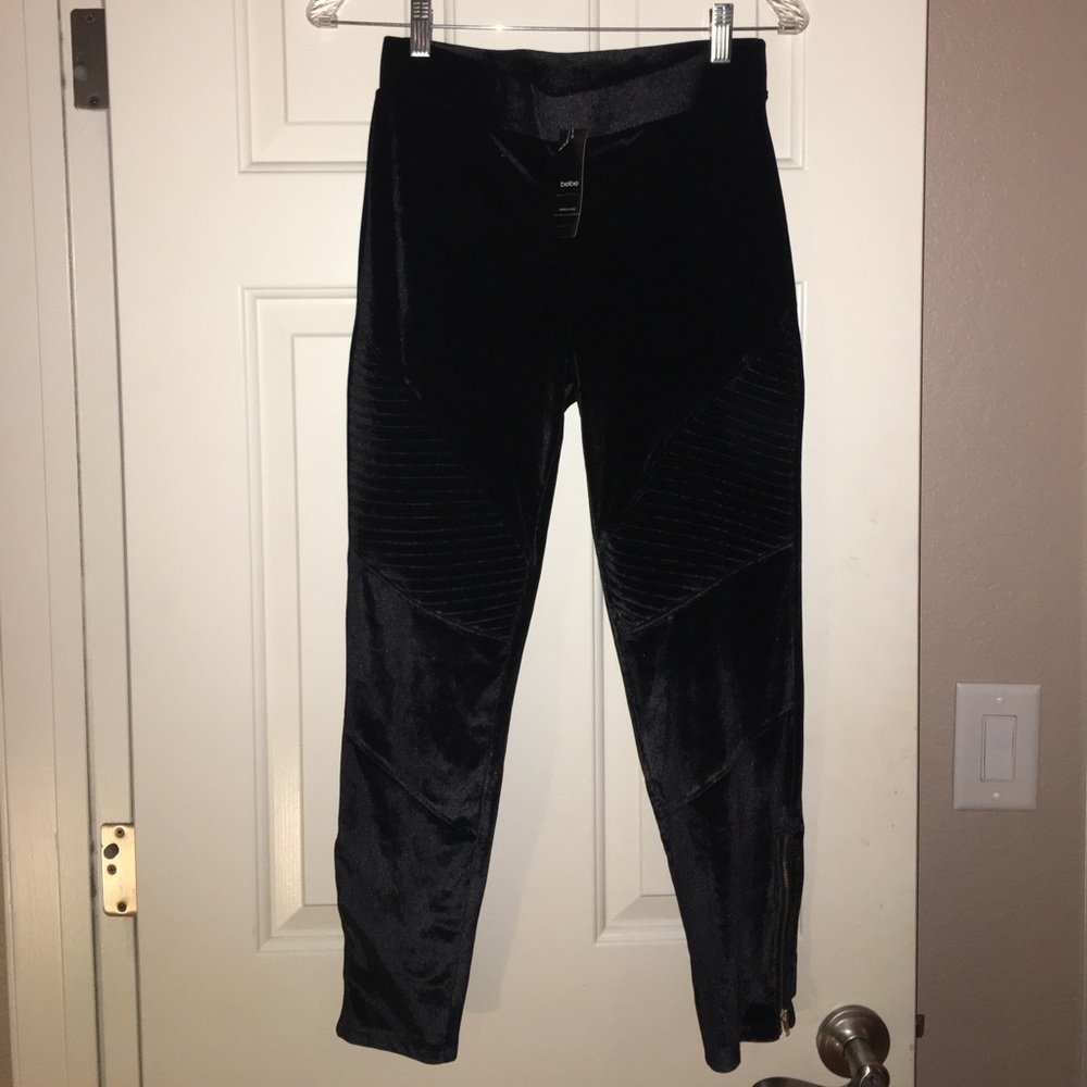 Velvet moto legging from BEBE