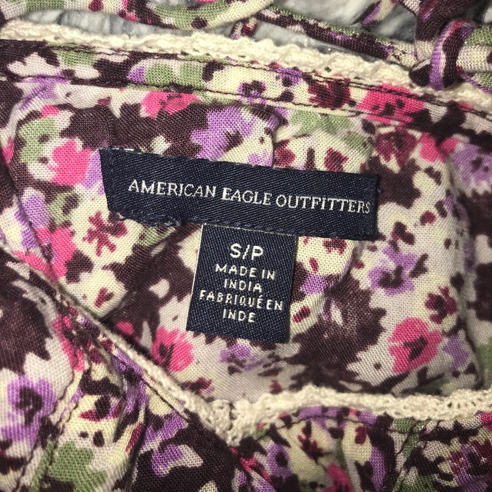 American Eagle Flowy Bohemian Top