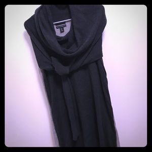 Skate grey two toned zipper sweater dress