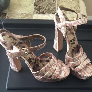 Sam Edelman snakeskin heels