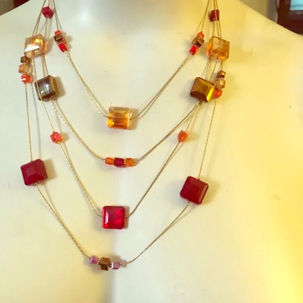 Cake created by ali khan beaded illusion necklace