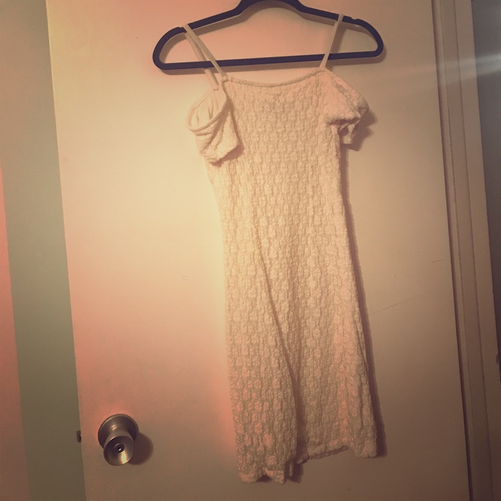White silence + noise dress