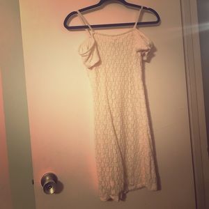 White silence + noise dress