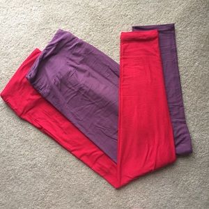 EUC LuLaRoe Solid Legging bundle TC