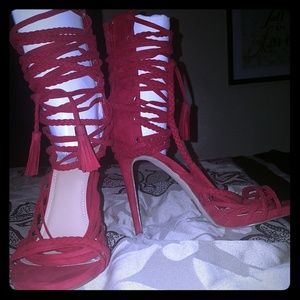 Just Fab Red Nayelina Style Shoe