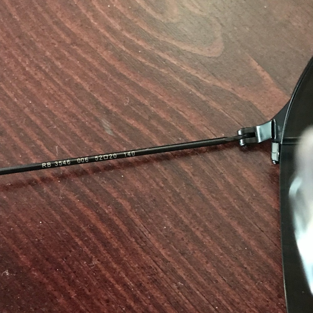 All black Erika double bridge ray ban sunglasses - Picture 4 of 5