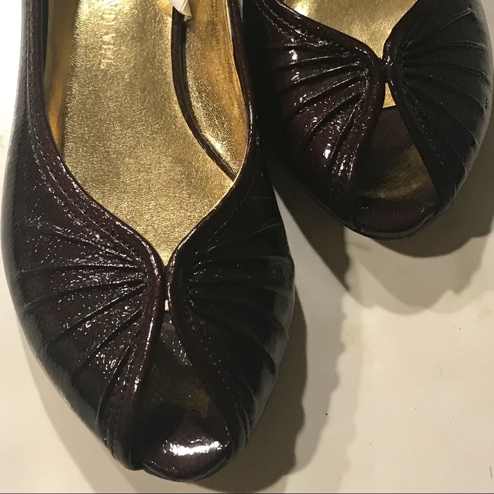 LOEFFLER RANDALL Burgundy patent leather shoes - Picture 1 of 8