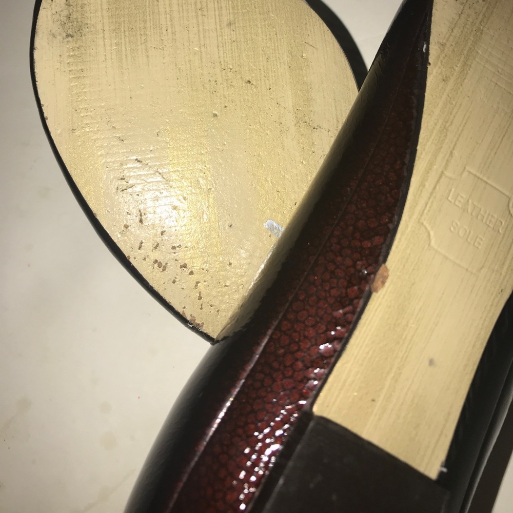 LOEFFLER RANDALL Burgundy patent leather shoes - Picture 8 of 8