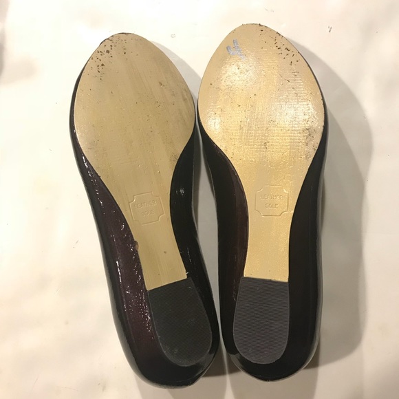 LOEFFLER RANDALL Burgundy patent leather shoes - Picture 4 of 8