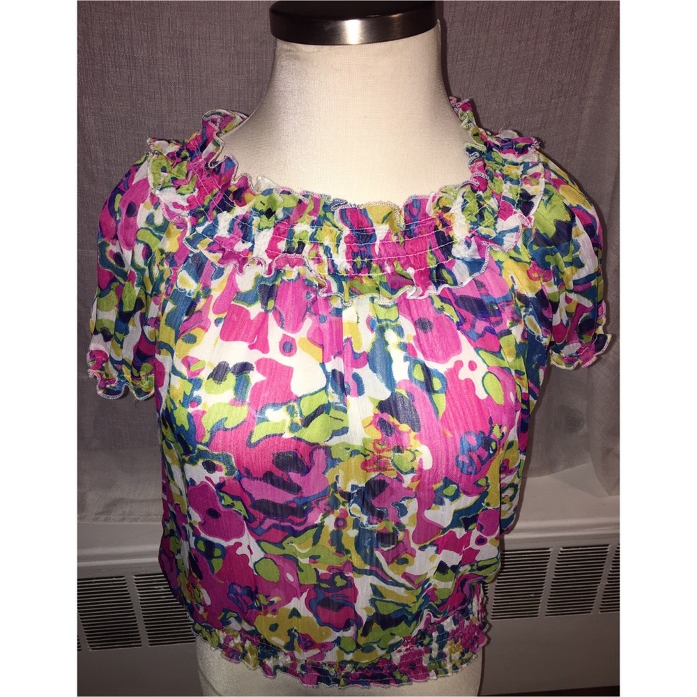 Plus Size Mixed Florals Top
