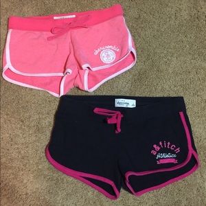 Set of 2 Abercrombie sweat shorts
