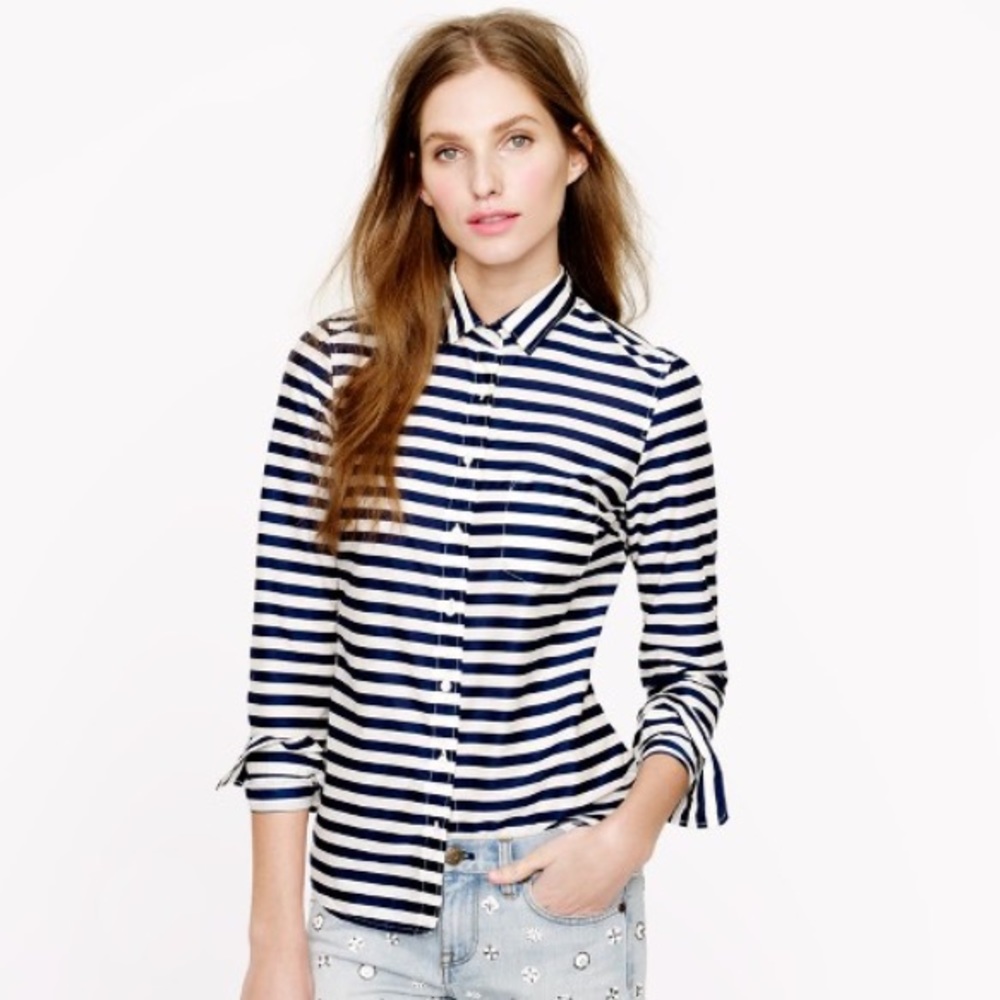 J.Crew Lightweight Boy Shirt in Stripe