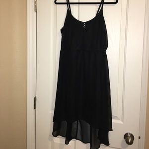 black high low dress