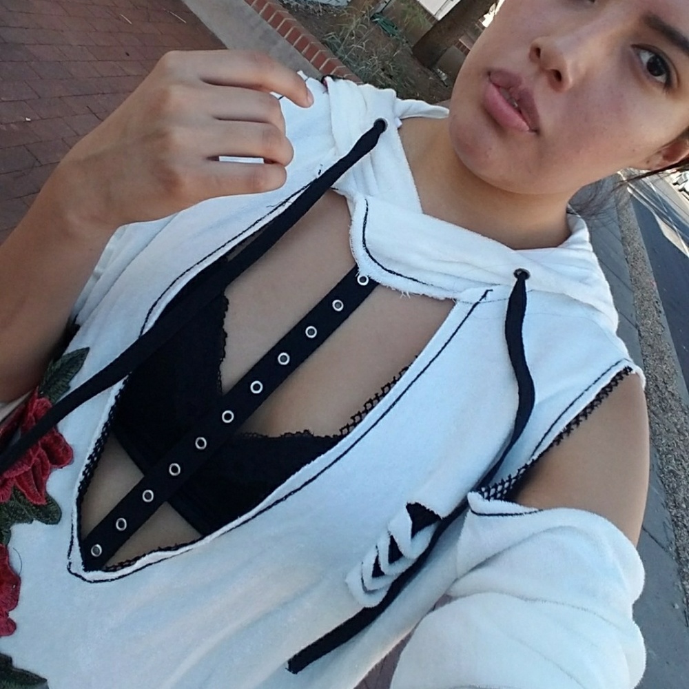 Deep V Hoodie