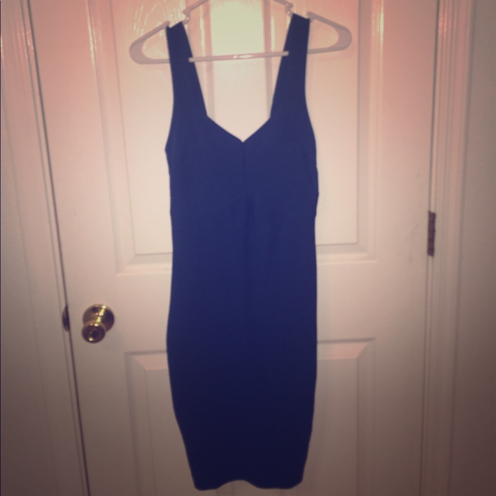 Blue bandage dress