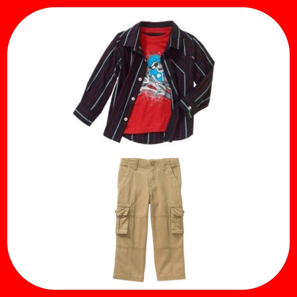 🆕Toddler Boy 3pc Outfit