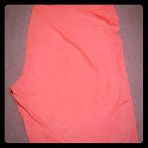 Lularoe TC Solid Heathered Orange Leggings