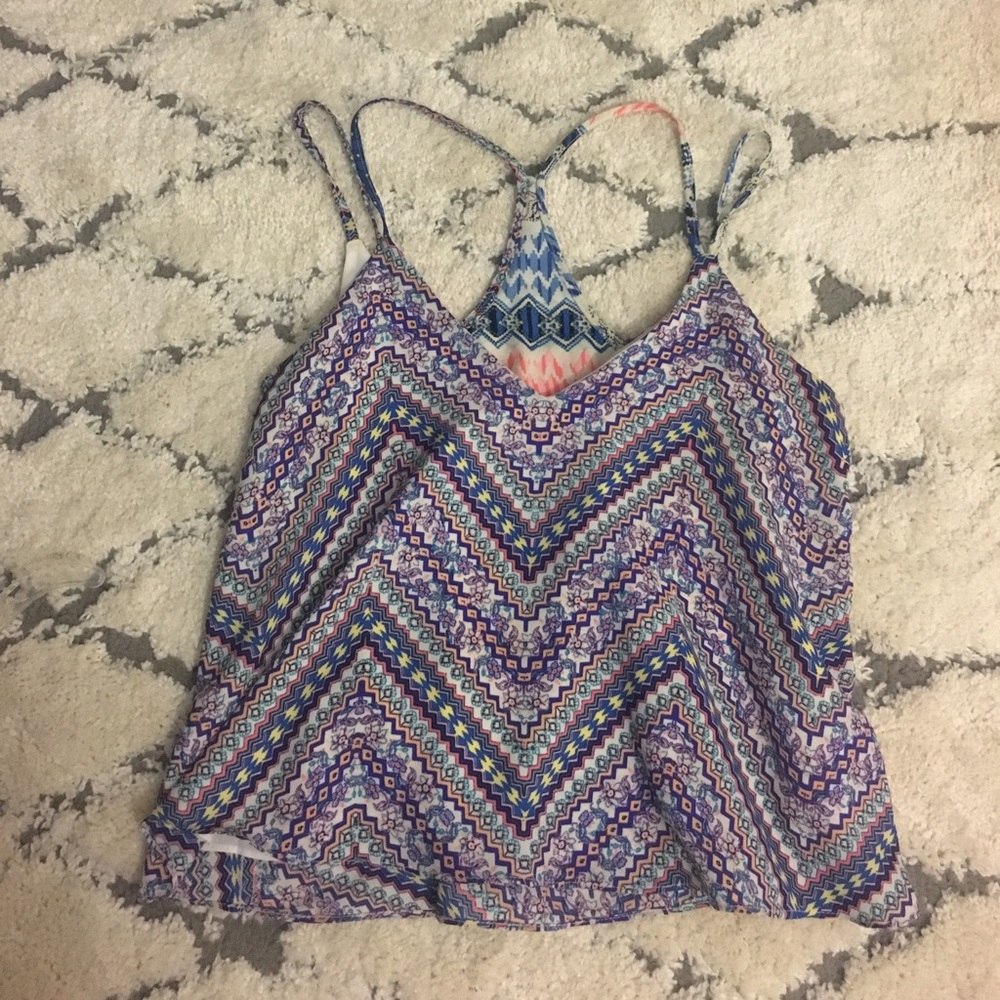 Fun Bloomies Tank - Aqua