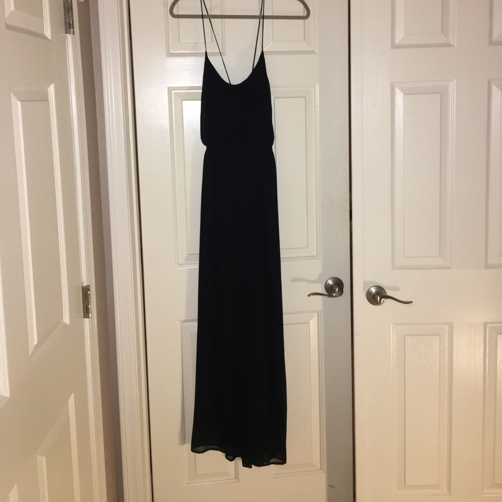 Black maxi dress