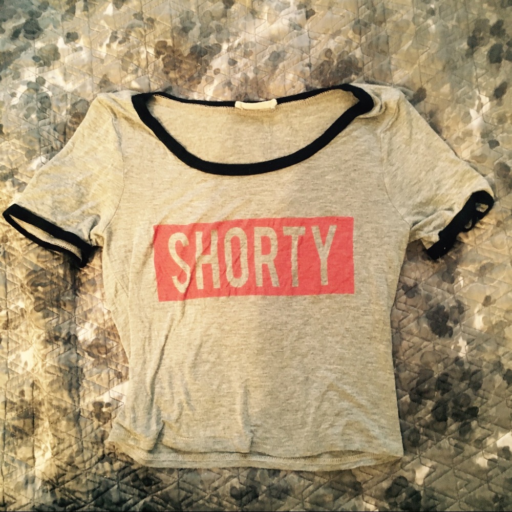 Poetry "Shorty" Ringer Cropped Tee 