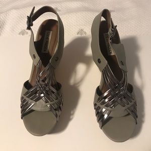 Steve Madden Turnpyke Wedges Grey/Gunmetal