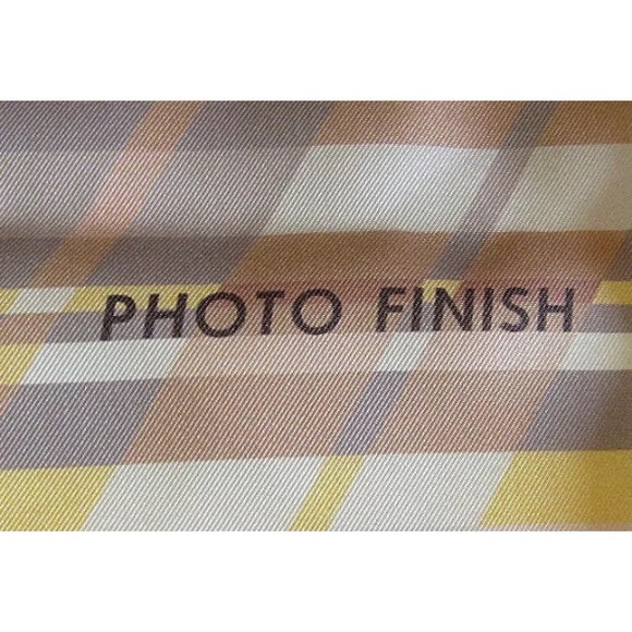 RARE! auth HERMÈS silk twill PHOTO FINISH scarf - Picture 7 of 16