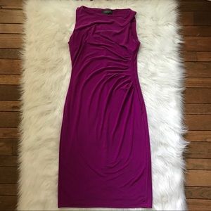 Lauren Ralph Lauren ruched boat neck size 6 dress Lauren Ralph Lauren ruched boat neck size 6 dress